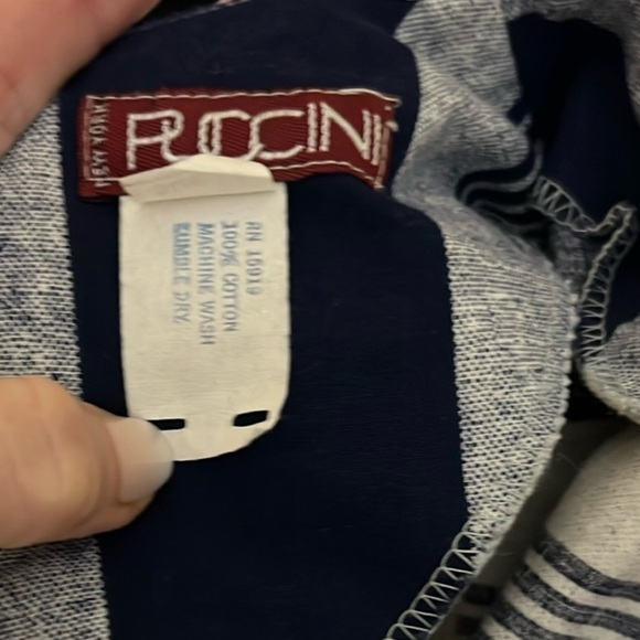 Paccini, YachtWear Conservative Blue Striped Dress,Excellent Condition,Size 14 - Picture 5 of 9